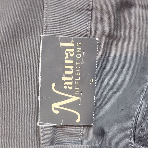 NATURAL REFLECTIONS Charcol Gray Fully Lined Buffalo Check Pants - Picture 9 of 16